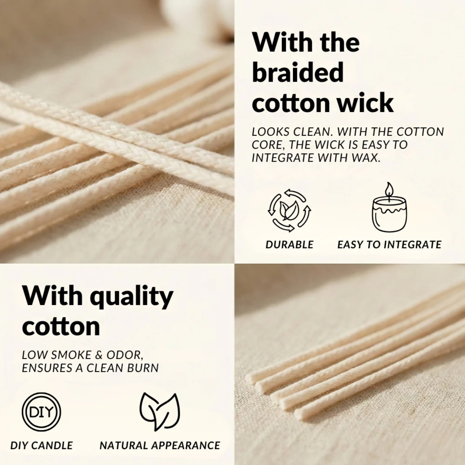 Cotton Candle Wick - LUMEN