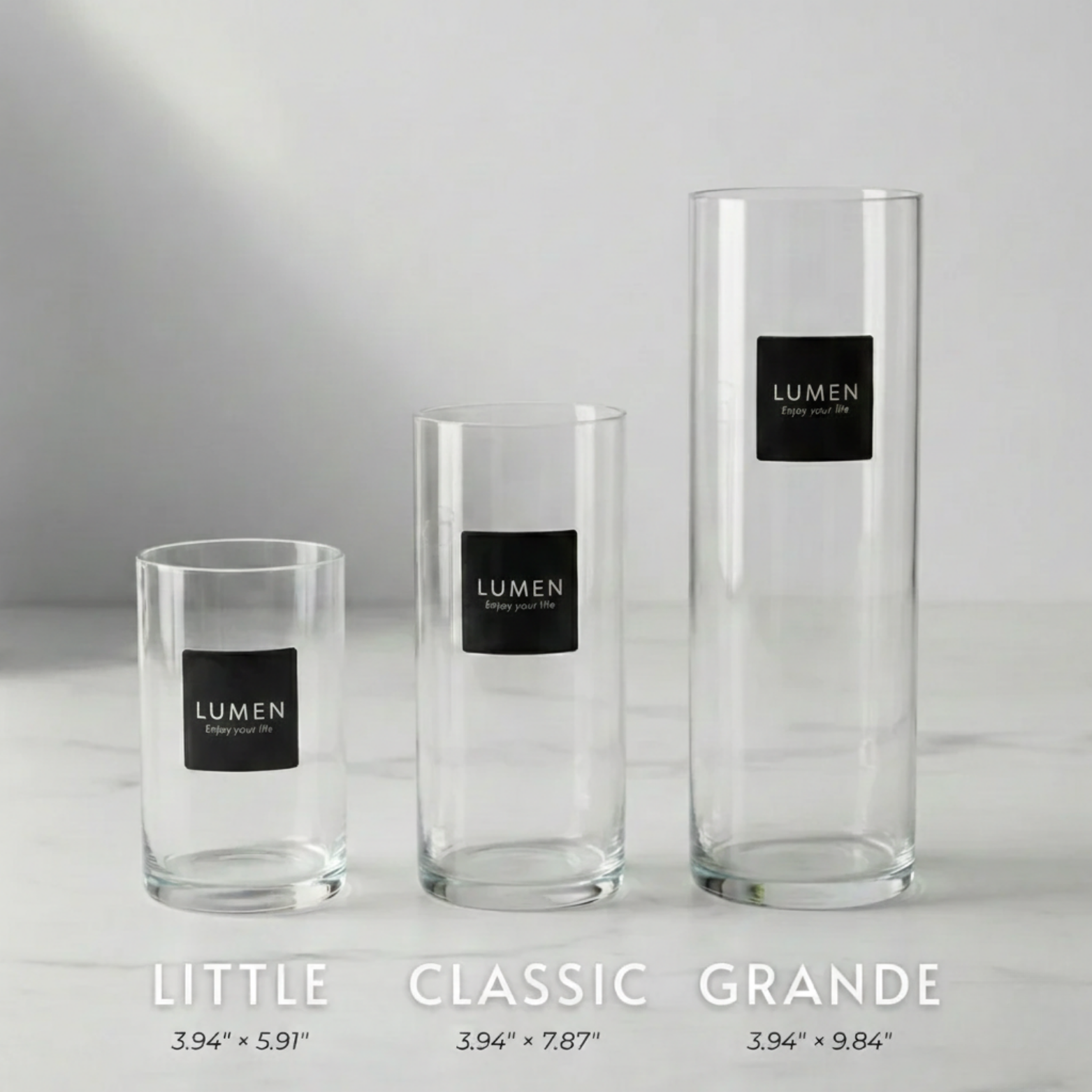 Candle Glass Cylinder - LUMEN