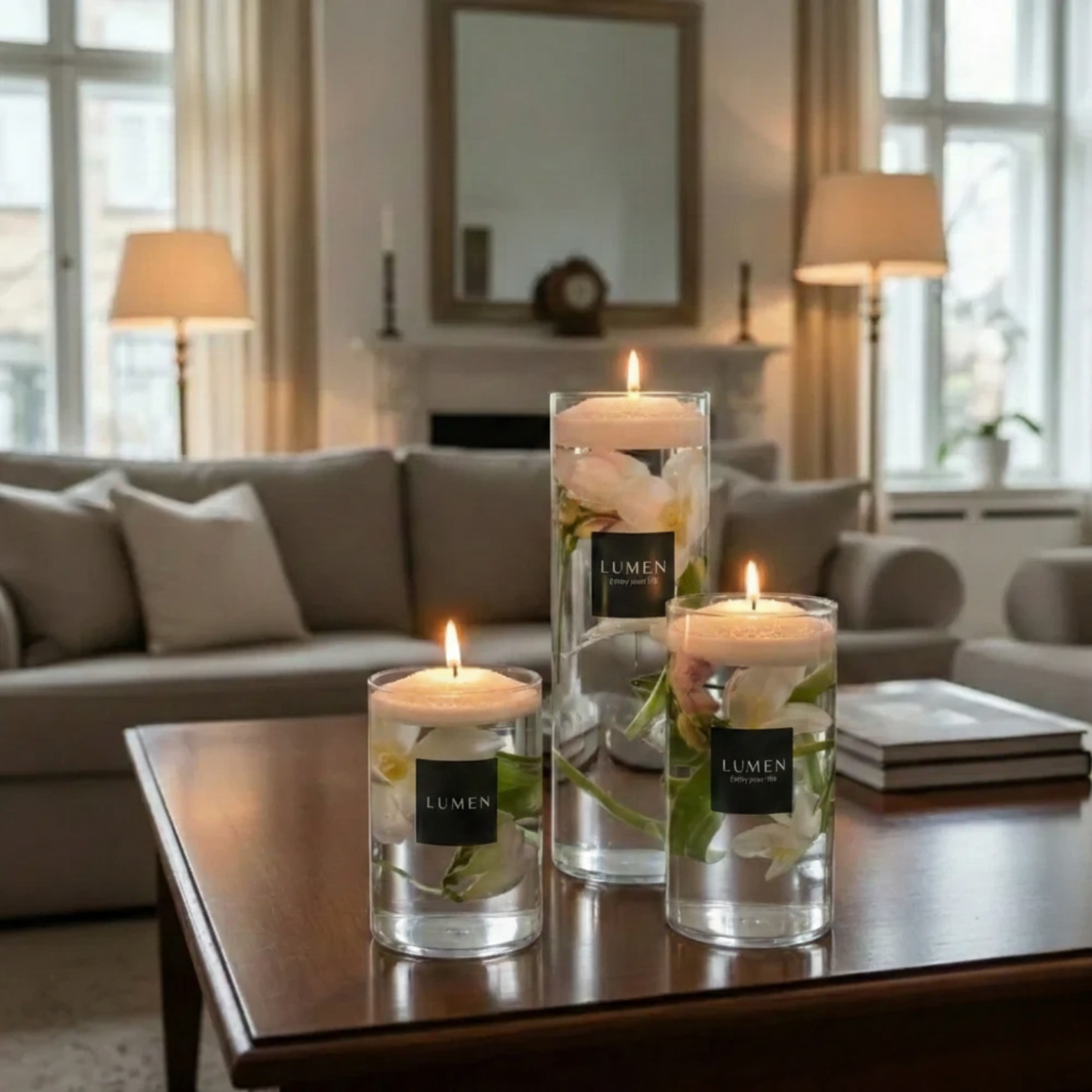 Candle Glass Cylinder - LUMEN