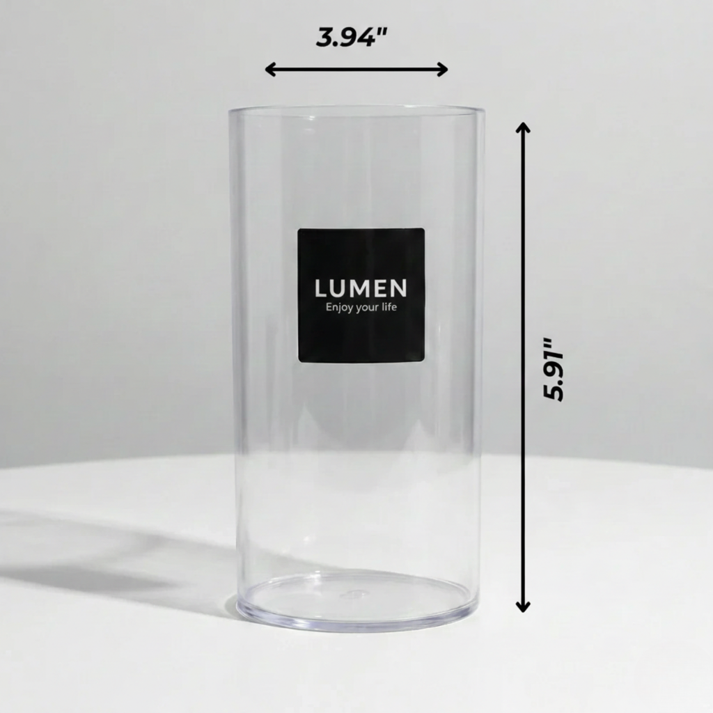 Candle Glass Cylinder - LUMEN