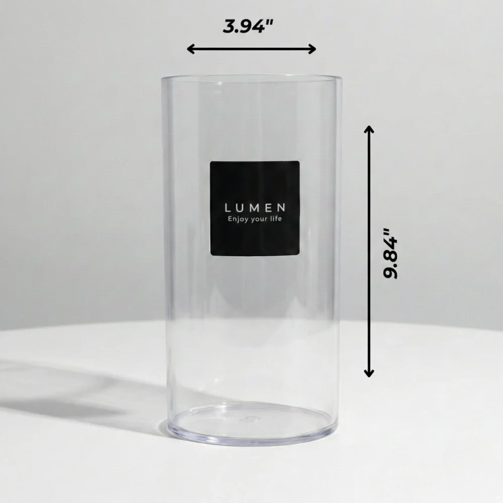Candle Glass Cylinder - LUMEN