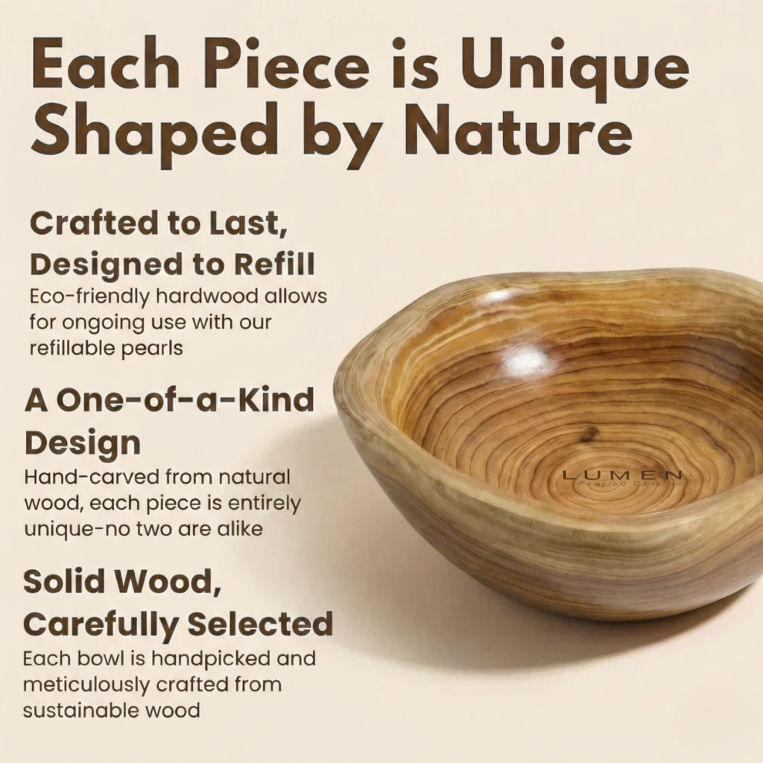 Wooden Candle Vessel - LUMEN